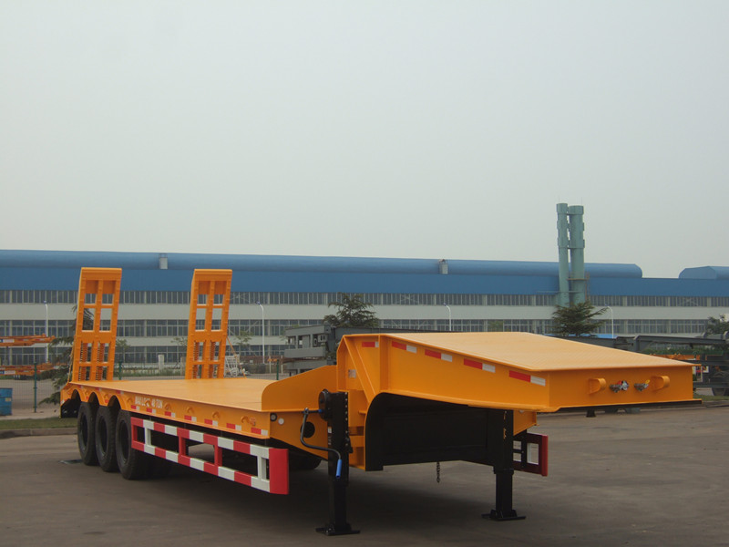 60 ton low loader semi trailer with ramp