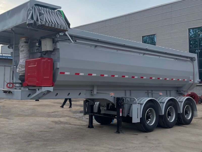 25 cubic sand gravel hydraulic dump trailer