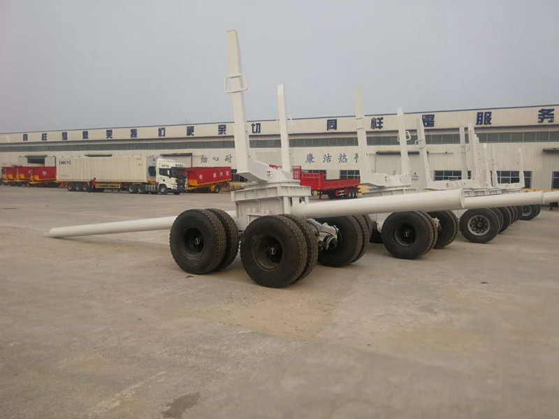 50 ton bogie suspension timber log trailer