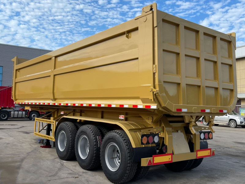 50 ton U shape rear tipping dump trailer for sand, earth, coal, quarry